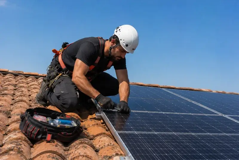 Maintenance et monitoring de panneaux solaires à la Jonchère