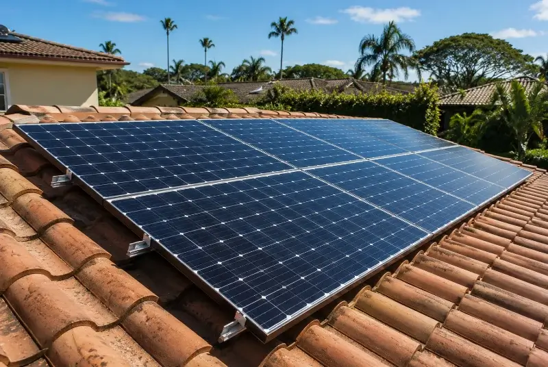 Installation de panneaux solaires à la Jonchère